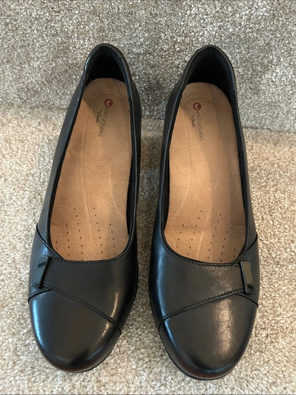 Clark’s Rosalyn Belle Black Leather 2” heel